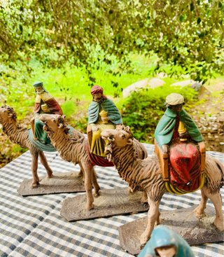 Lote figuras belén pesebre variadas