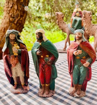 Lote figuras belén pesebre variadas