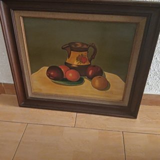 Cuadro Bodega con Marco de Madera
