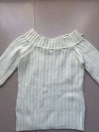 Jersey de Lana Blanco Talla S