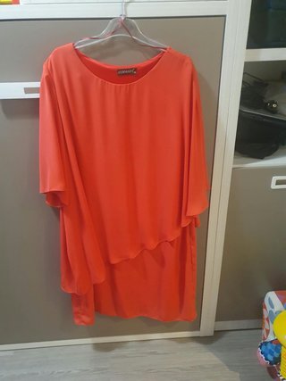 Vestido Zermatt Talla 46 Coral Elegante