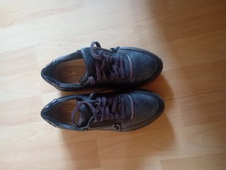 Zapatos Clarks Mujer Negro/Marrón