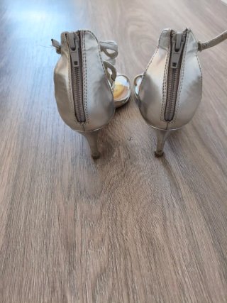Sandalias de fiesta plateadas