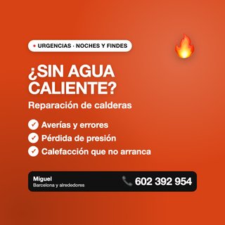 Reparación de calderas Barcelona - Avería urgente