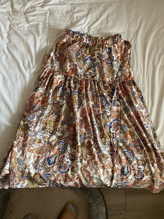 Falda larga Shein estampado paisley