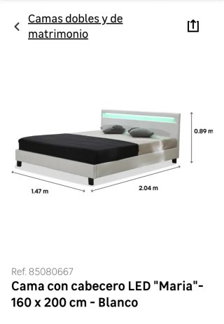 Cama de 160x200