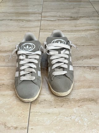 Adidas Campus Gris y Blanco