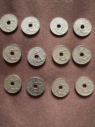 Lote de 12 monedas de 50 céntimos