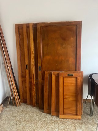 8 Puertas Madera Maciza 89x186 / 42x88