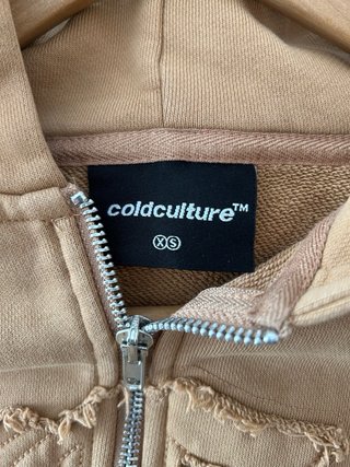 Sudadera Cold Culture Marrón con Logo