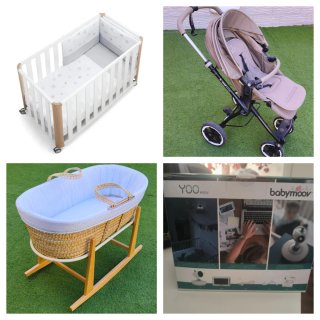 Pack Bebé: Cuna, Carro, Moisés y Vigilabebés