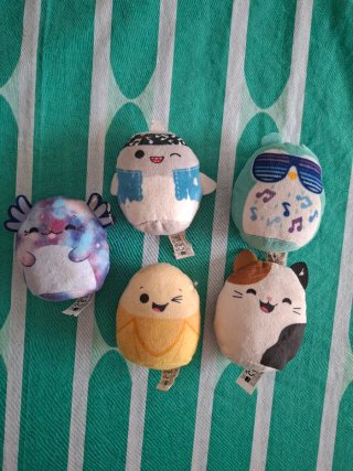 Lote 5 Peluches Squishmallows