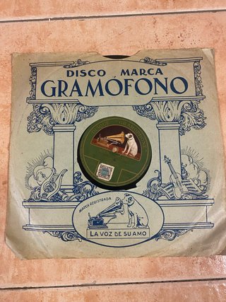 Disco Antiguo Marca Gramófono