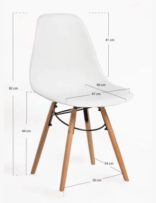 Pack 4 Sillas Comedor Diseño Nórdico