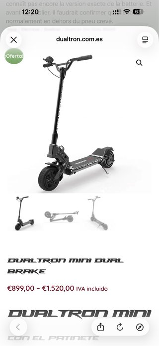 Patinete Eléctrico Dualtron Mini 1450W
