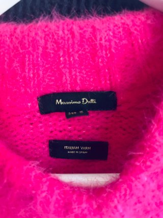 Jersey Massimo Dutti Lana Fucsia Talla M