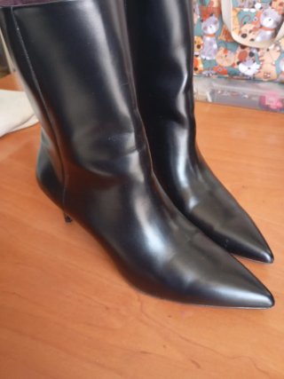 Botines de tacón negros