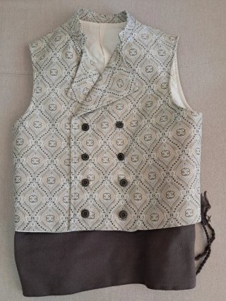 Chaleco Fallero Niño Beige y Marrón
