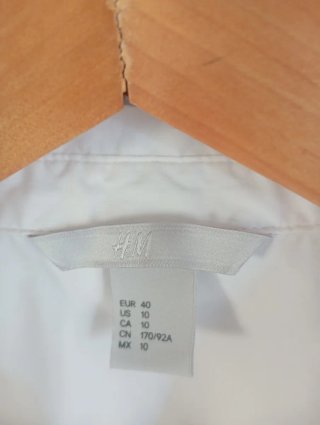 Camisa Clássica Branca Tamanho 40