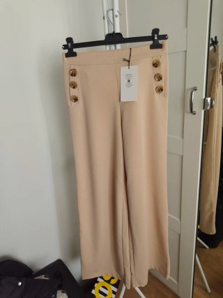 Pantalón Palazzo Beige