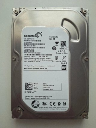 Disco Duro Seagate Barracuda 500GB