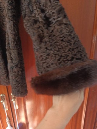 Chaqueta de astracán retales