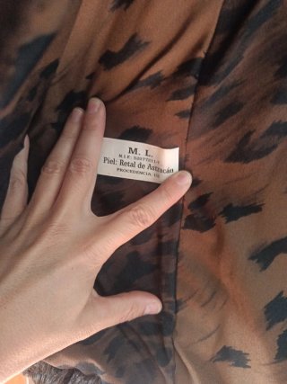 Chaqueta de astracán retales