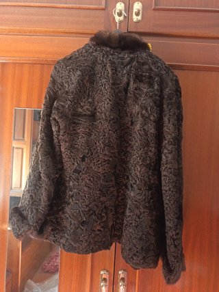 Chaqueta de astracán retales