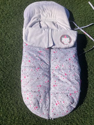 Saco Tuc Tuc estrellas gris y rosa