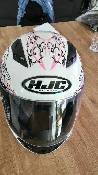 Casco HJC CS-15 Blanco Rosa