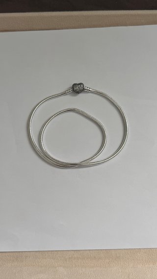 Colar Pandora Coração Prata