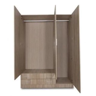 Armario de 3 puertas y 2 cajones 150 cm