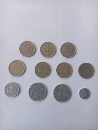 Monedas 2 euros conmemorativas y pesetas