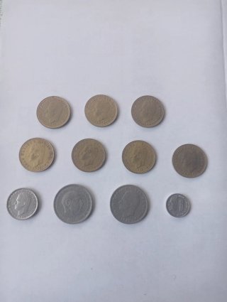 Monedas 2 euros conmemorativas y pesetas