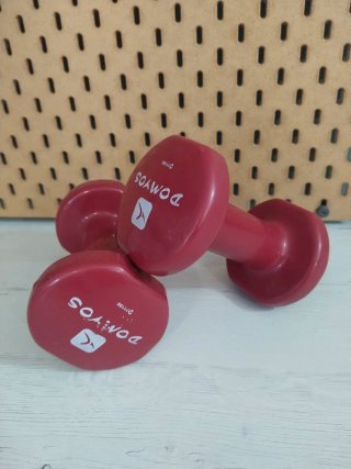 2 Mancuernas Domyos de 3kg