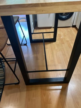 Mesa de Comedor Alta con 2 Taburetes