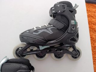 Patines en línea Oxelo ajustables + bolsa