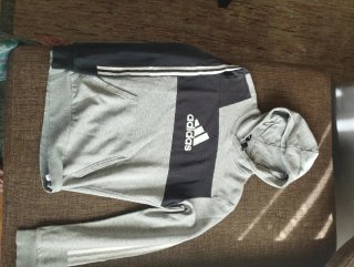 Sudadera Adidas Gris y Negra Talla S