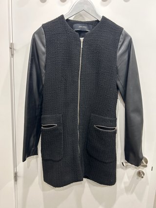 Abrigo Zara Negro Talla S