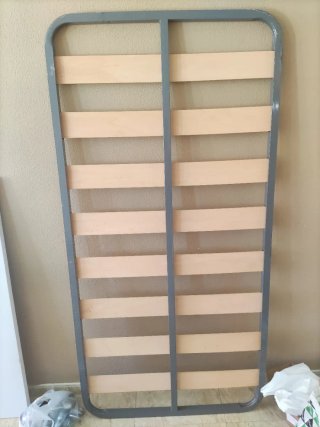 Somier metálico con lamas de madera