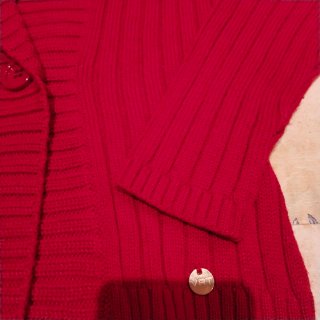 Chaqueta Lana Mujer Talla L Roja