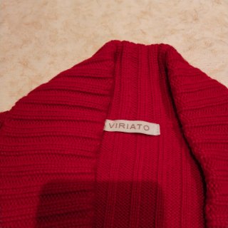Chaqueta Lana Mujer Talla L Roja