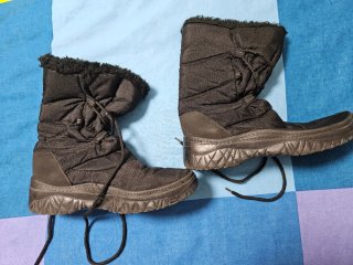 Botas de nieve unisex negras