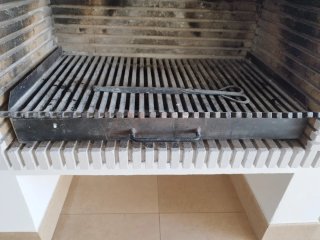 Parrilla de chimenea de hierro, 67 cm x 45 cm