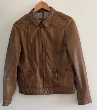 Cazadora Piel Mujer Massimo Dutti Talla L