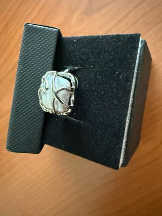 Anillo Plata S925 Perla Barroca