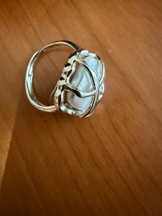 Anillo Plata S925 Perla Barroca