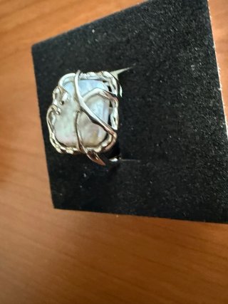 Anillo Plata S925 Perla Barroca
