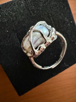 Anillo Plata S925 Perla Barroca