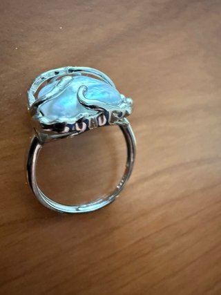 Anillo Plata S925 Perla Barroca